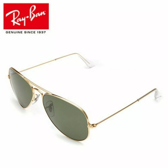 RayBan Aviator Classic Black Lenses _ Gold Frame RB3025 Men & Women - Picture 6 of 16